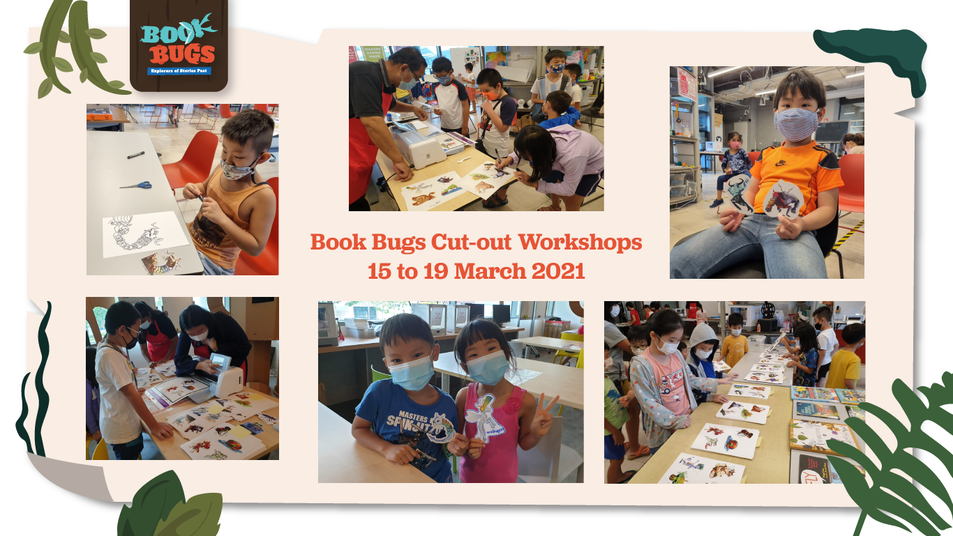Book Bugs Cut-out Workshops Collage